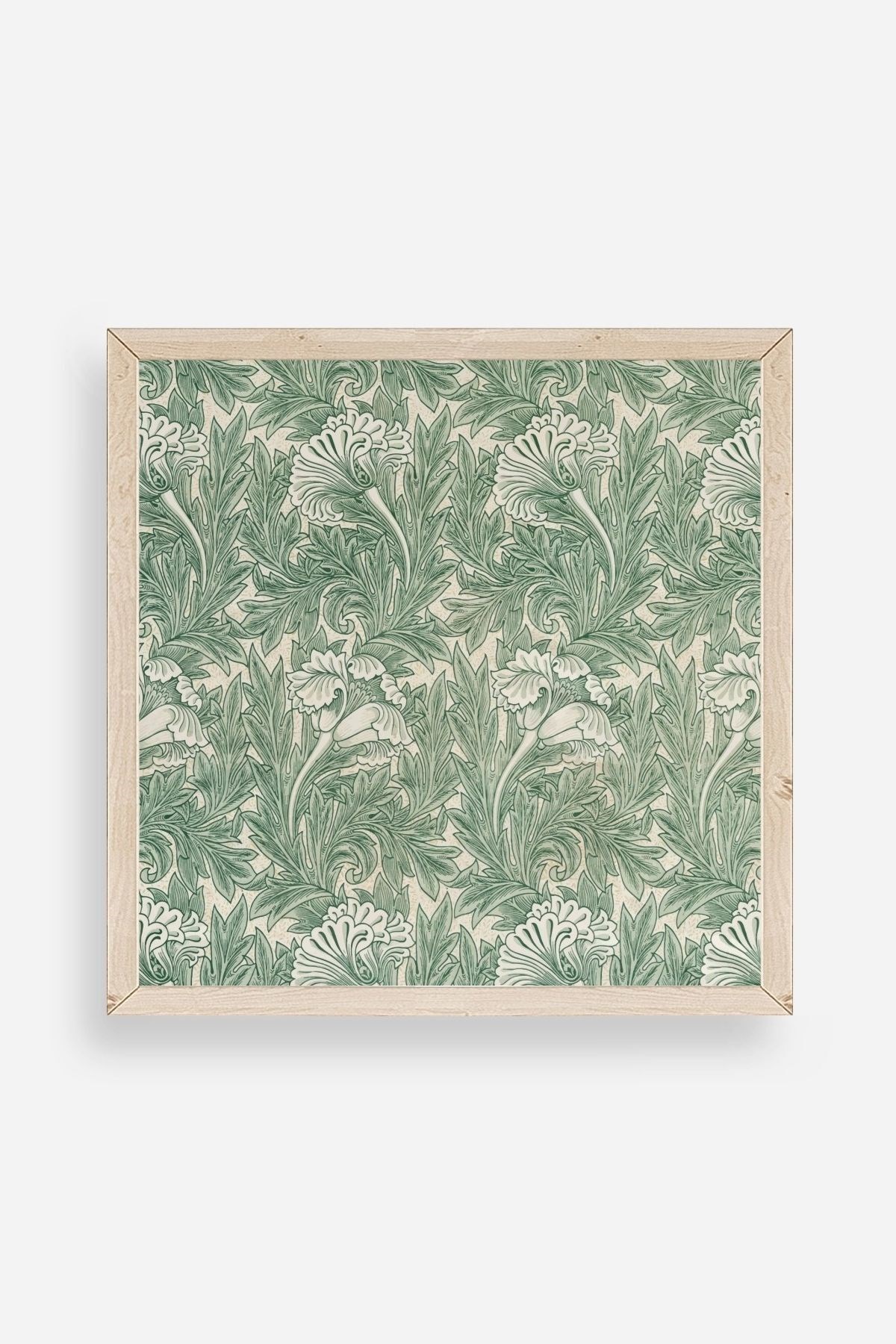 Çiçek Ahşap Çerçeveli Tablo 50 x 50