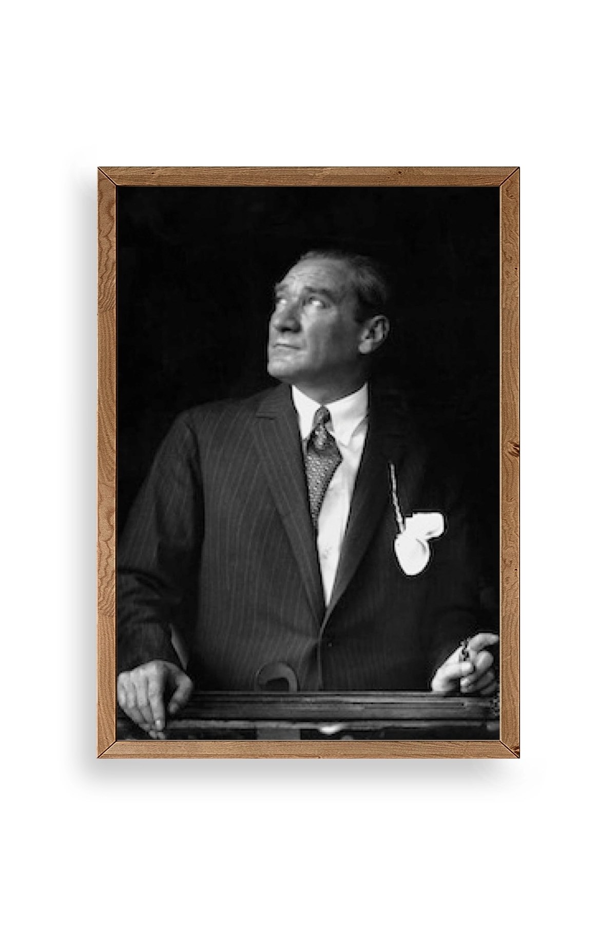 Atatürk Ahşap Çerçeveli Tablo 17 x 23