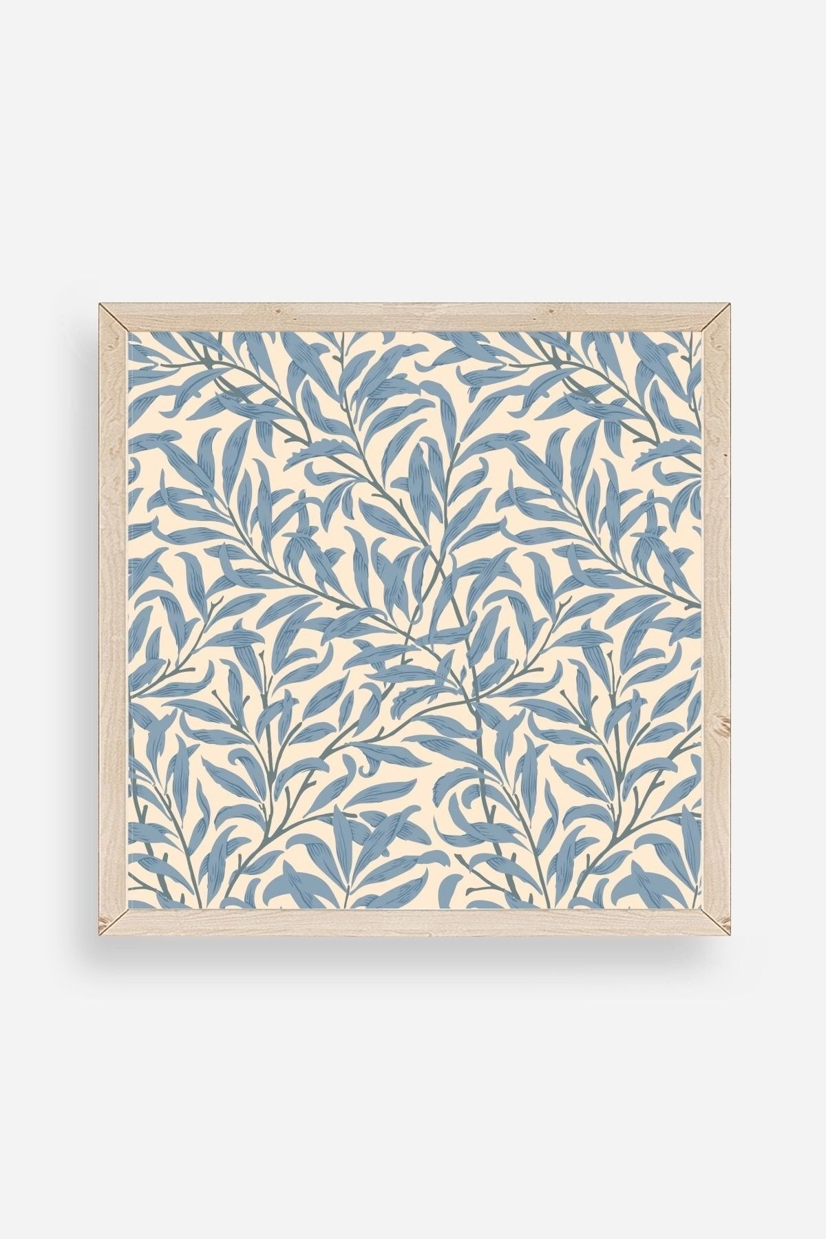 Yapraklar Ahşap Çerçeveli Tablo 50 x 50