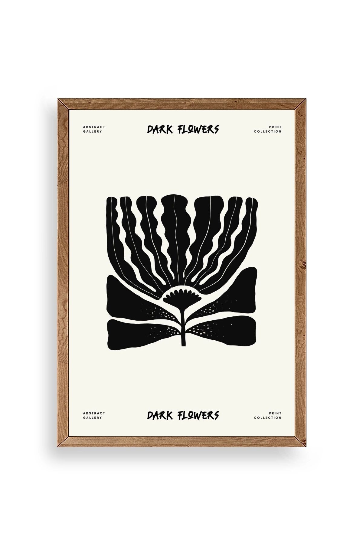 Çiçek Ahşap Çerçeveli Tablo 50 x 70