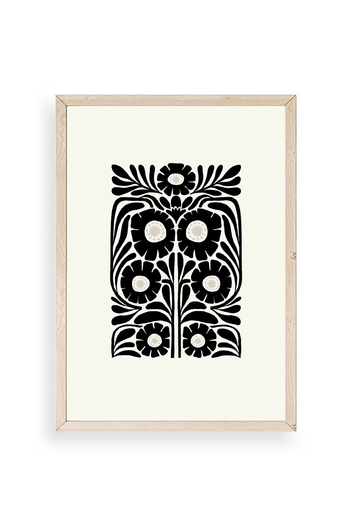 Çiçek Ahşap Çerçeveli Tablo 23 x 30