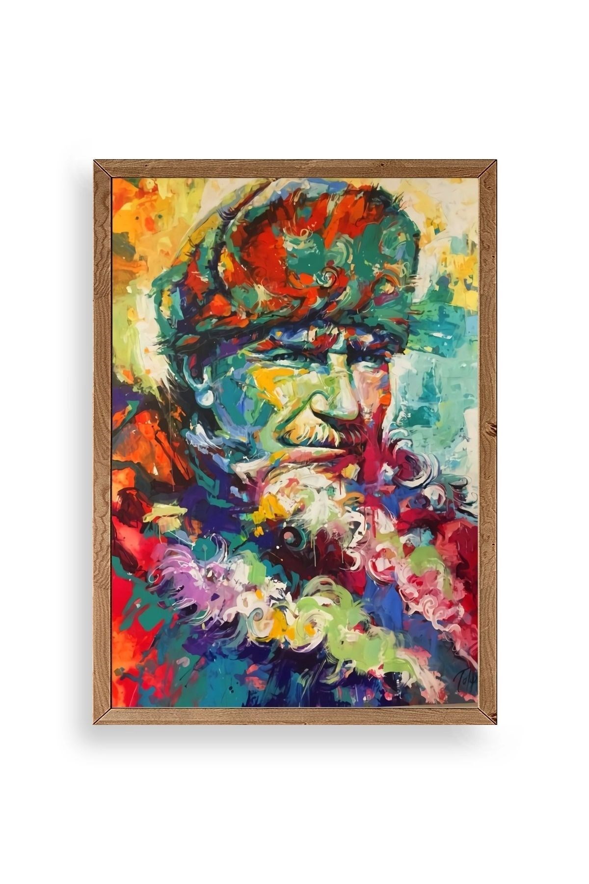 Atatürk Ahşap Çerçeveli Tablo 17 x 23