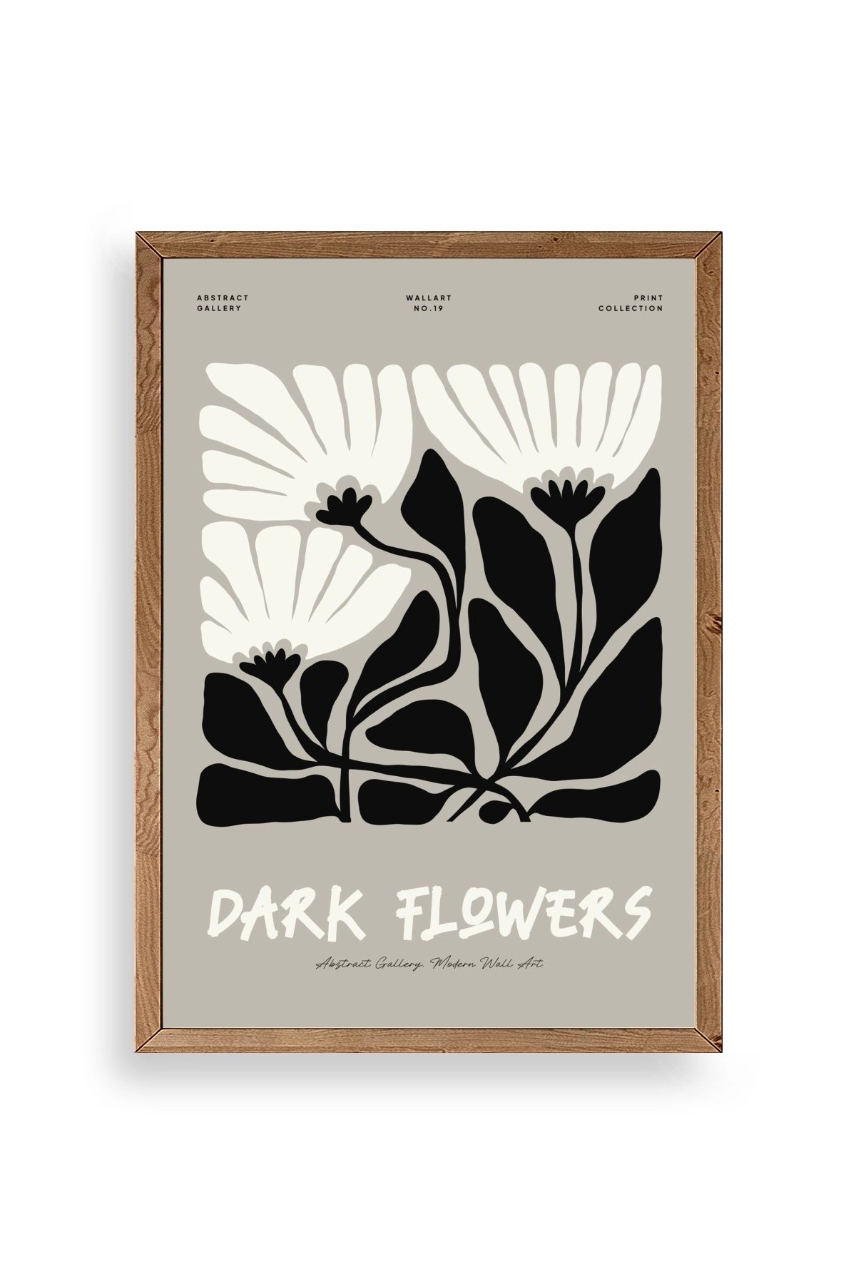 Çiçek Ahşap Çerçeveli Tablo 23 x 30