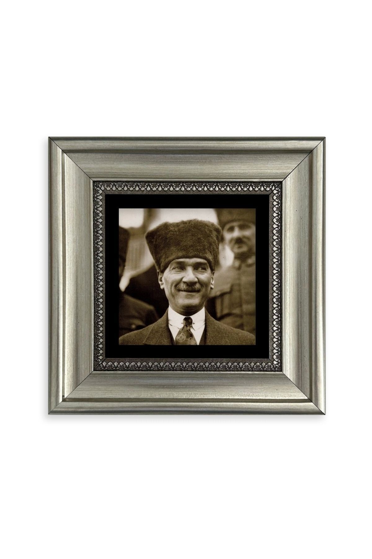Atatürk Çerçeveli Taş Tablo 20 cm