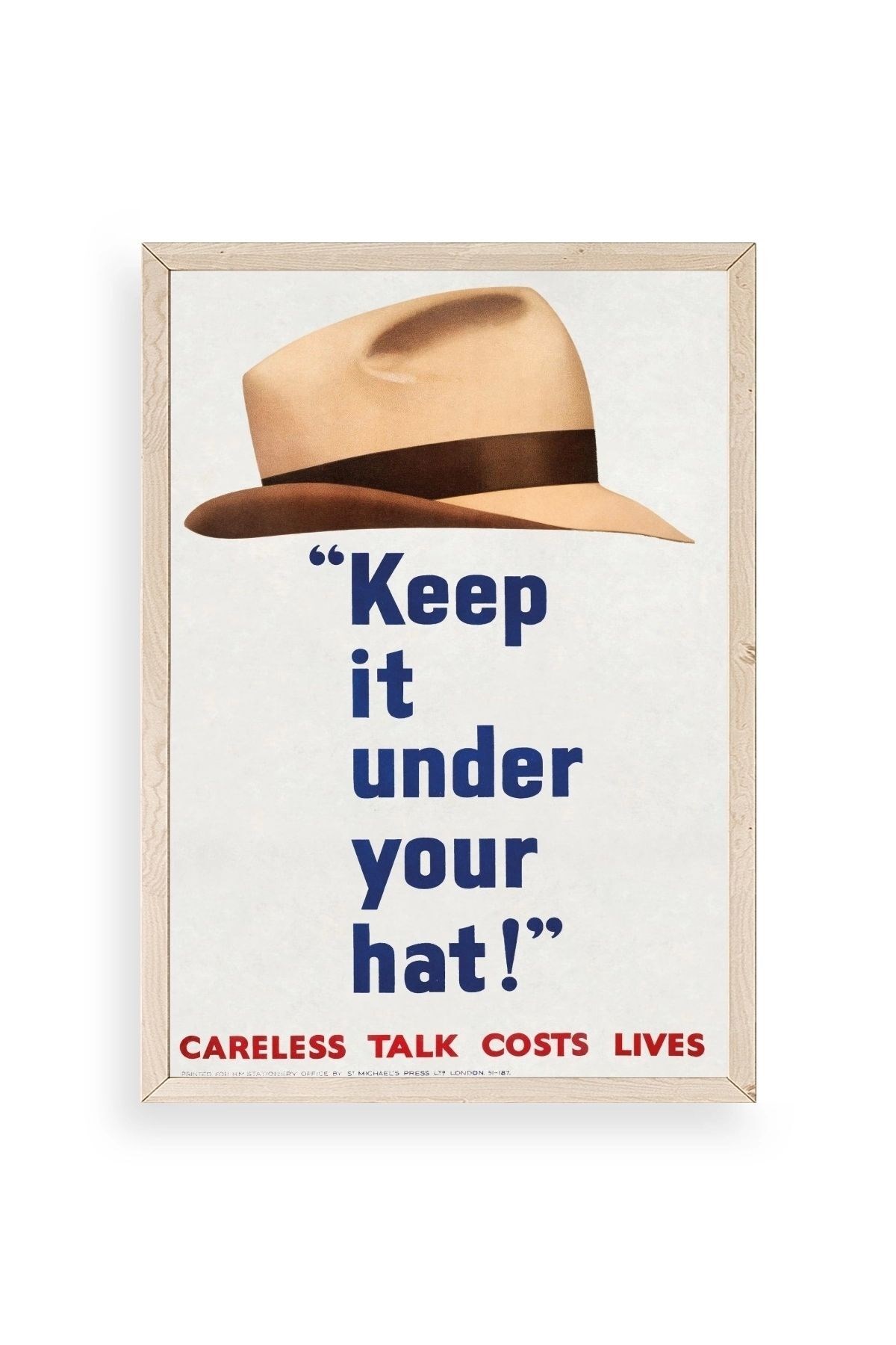 Motto Ahşap Çerçeveli Tablo 23 x 30