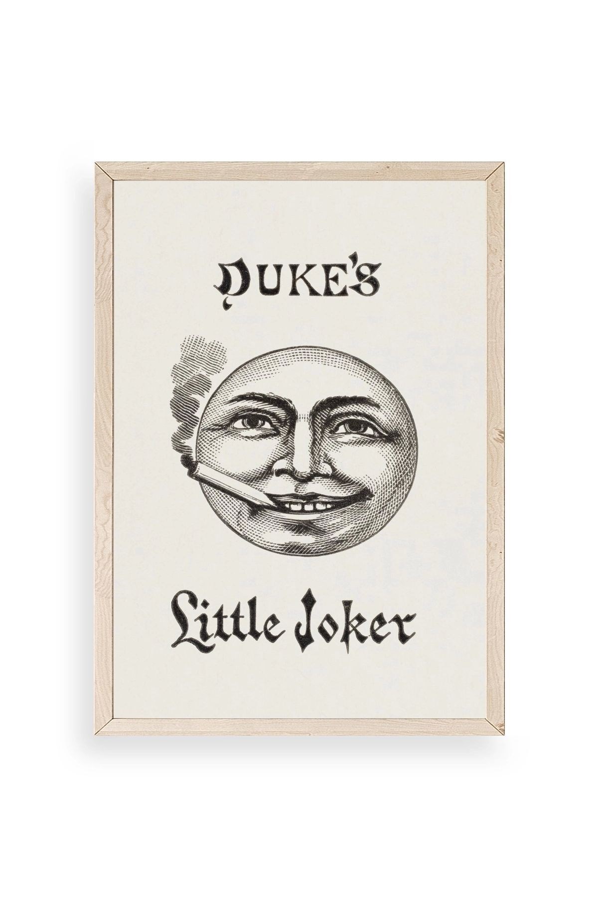 Duke's Little Joker Ahşap Çerçeveli Tablo 23 x 30