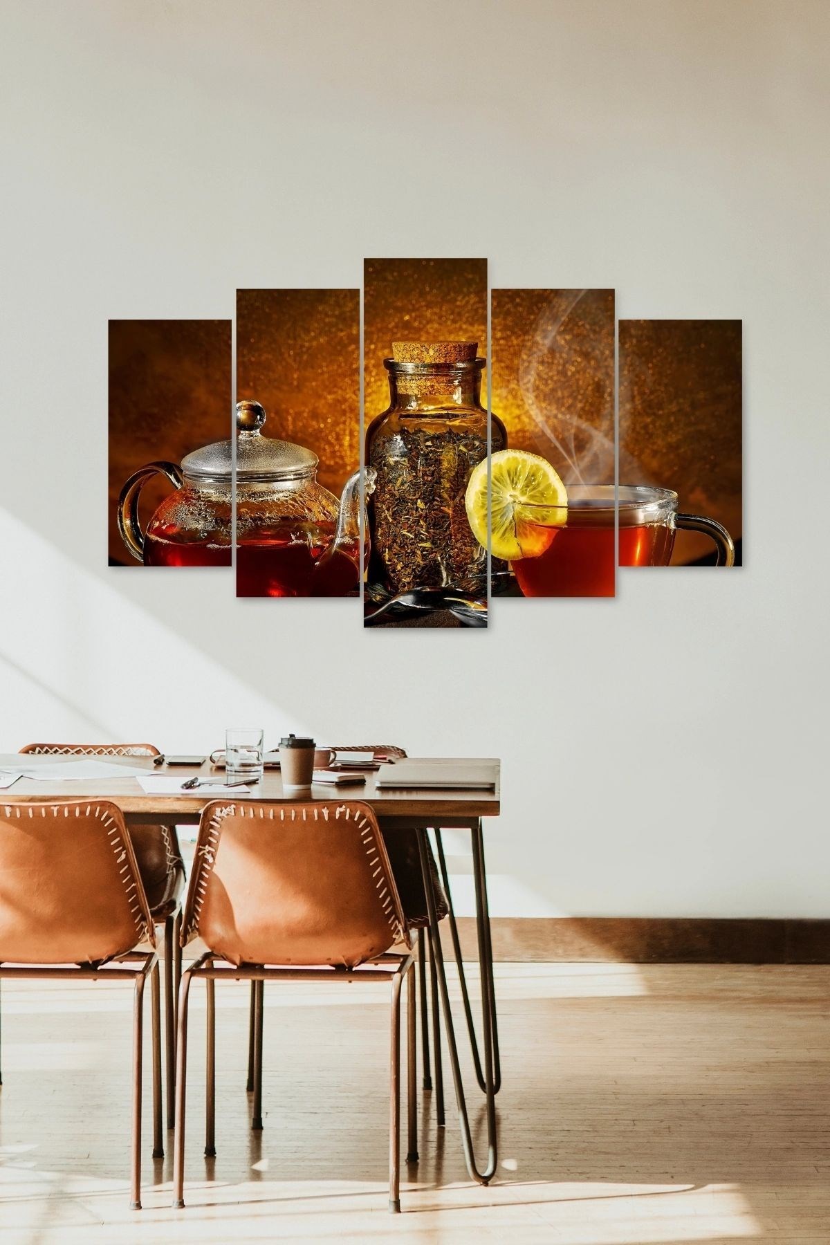 Çay Bardak 5 Parçalı Mdf Tablo 60 x 100