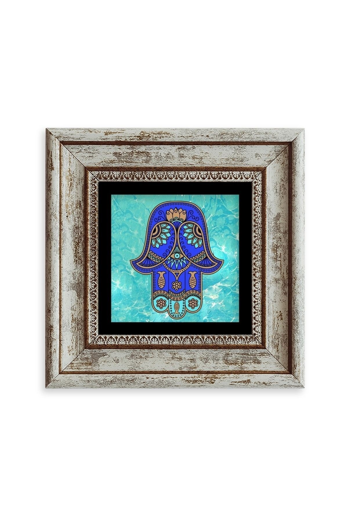 Fatma Ana Eli Çerçeveli Taş Tablo 20 cm