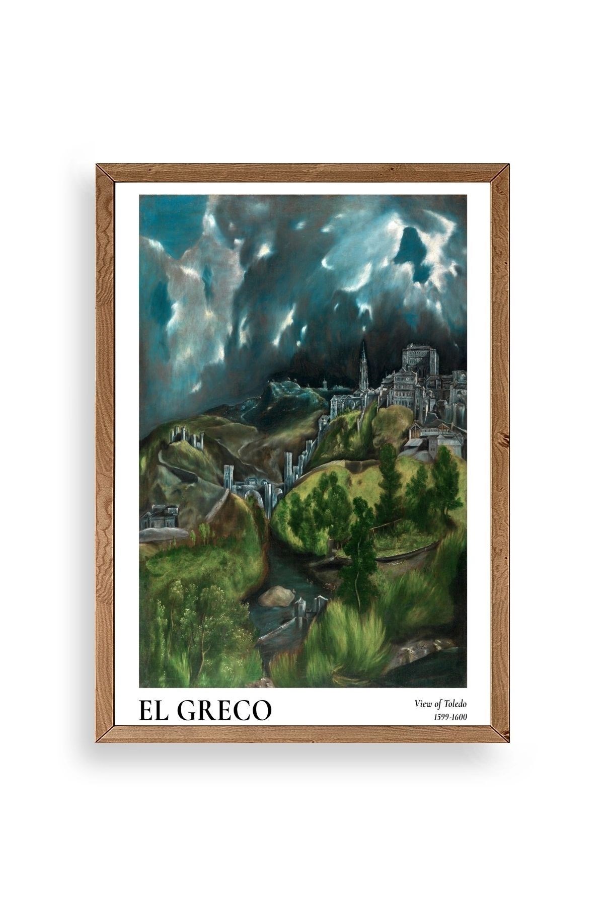 El Greco Ahşap Çerçeveli Tablo 50 x 70