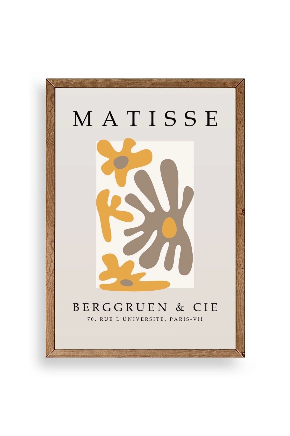 Çiçek Ahşap Çerçeveli Tablo 30 x 42