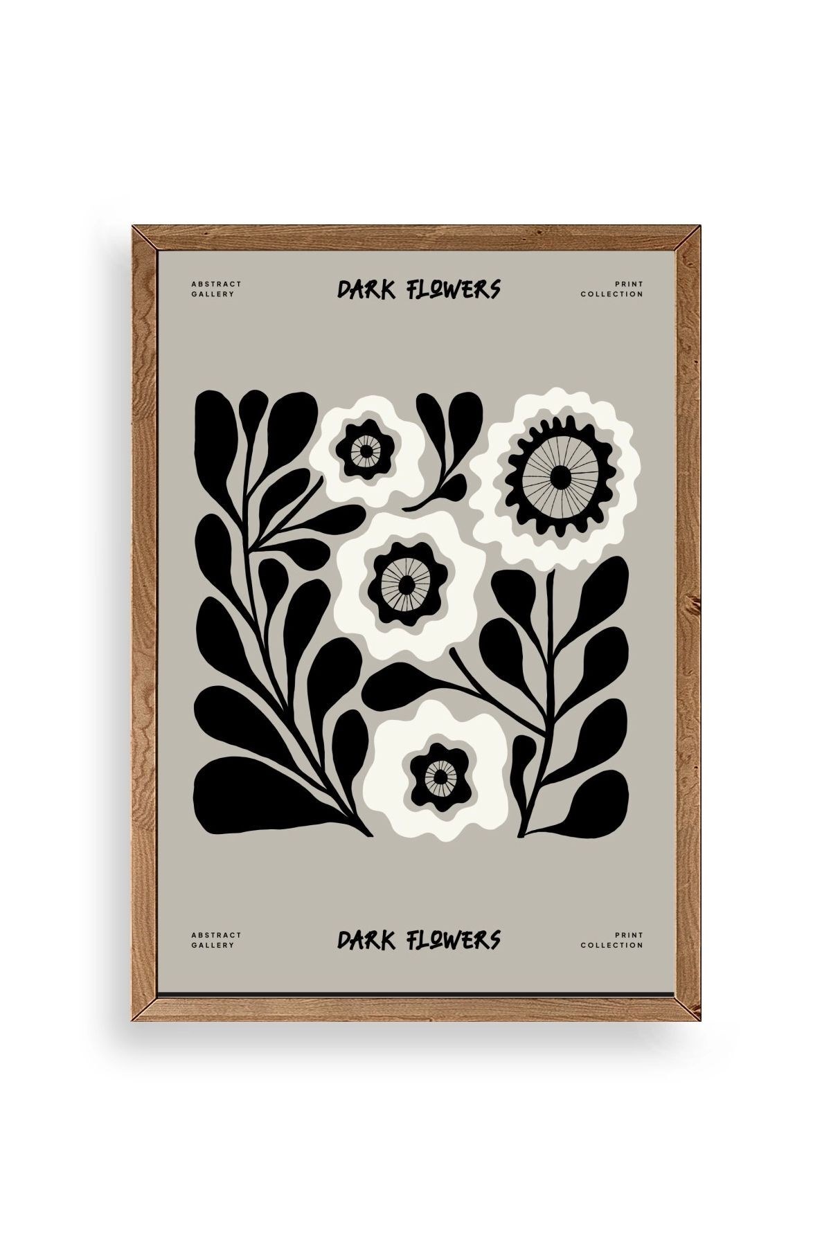 Çiçek Ahşap Çerçeveli Tablo 30 x 42