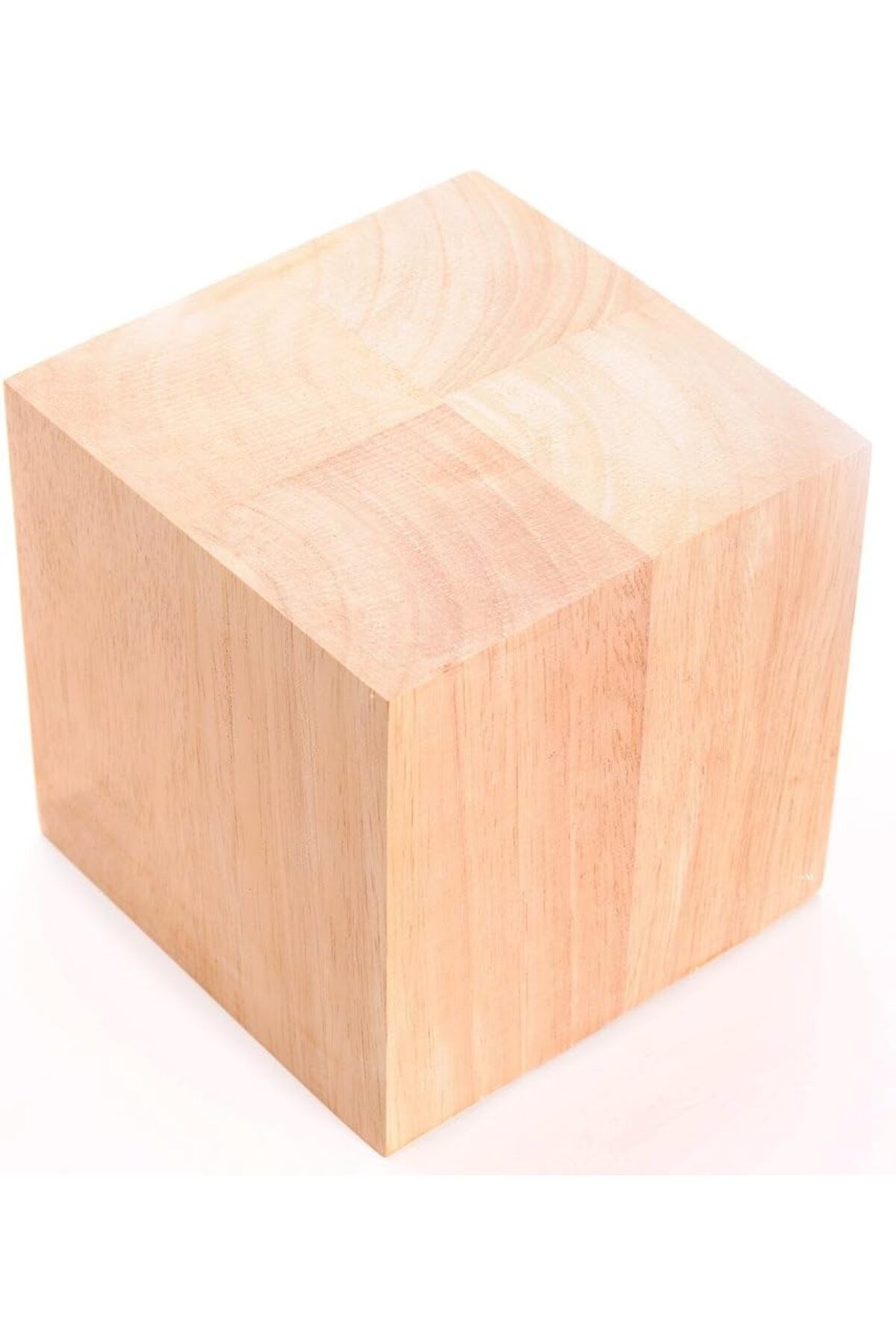 12 cm Masif Ahşap Blok Küp - 1 Blok