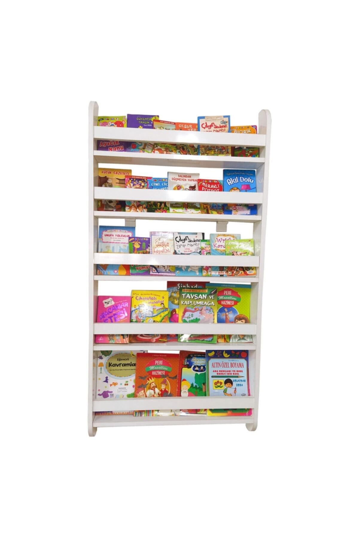 Çocuk Odası Kitaplık 5 Raflı Mdf Kitaplık