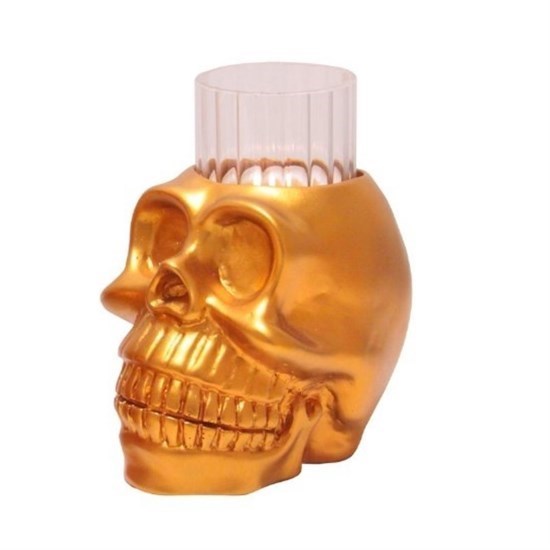 Skull Küçük Rose Gold Mumluk-12029