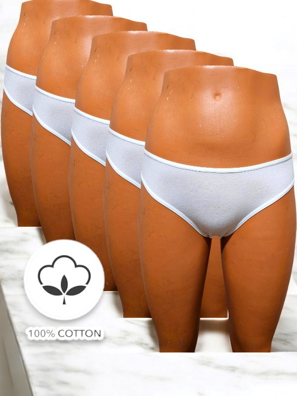 DéSiR Kadın Düşük Bel Bikini Külot Ekru %100 Pamuk Compact Penye