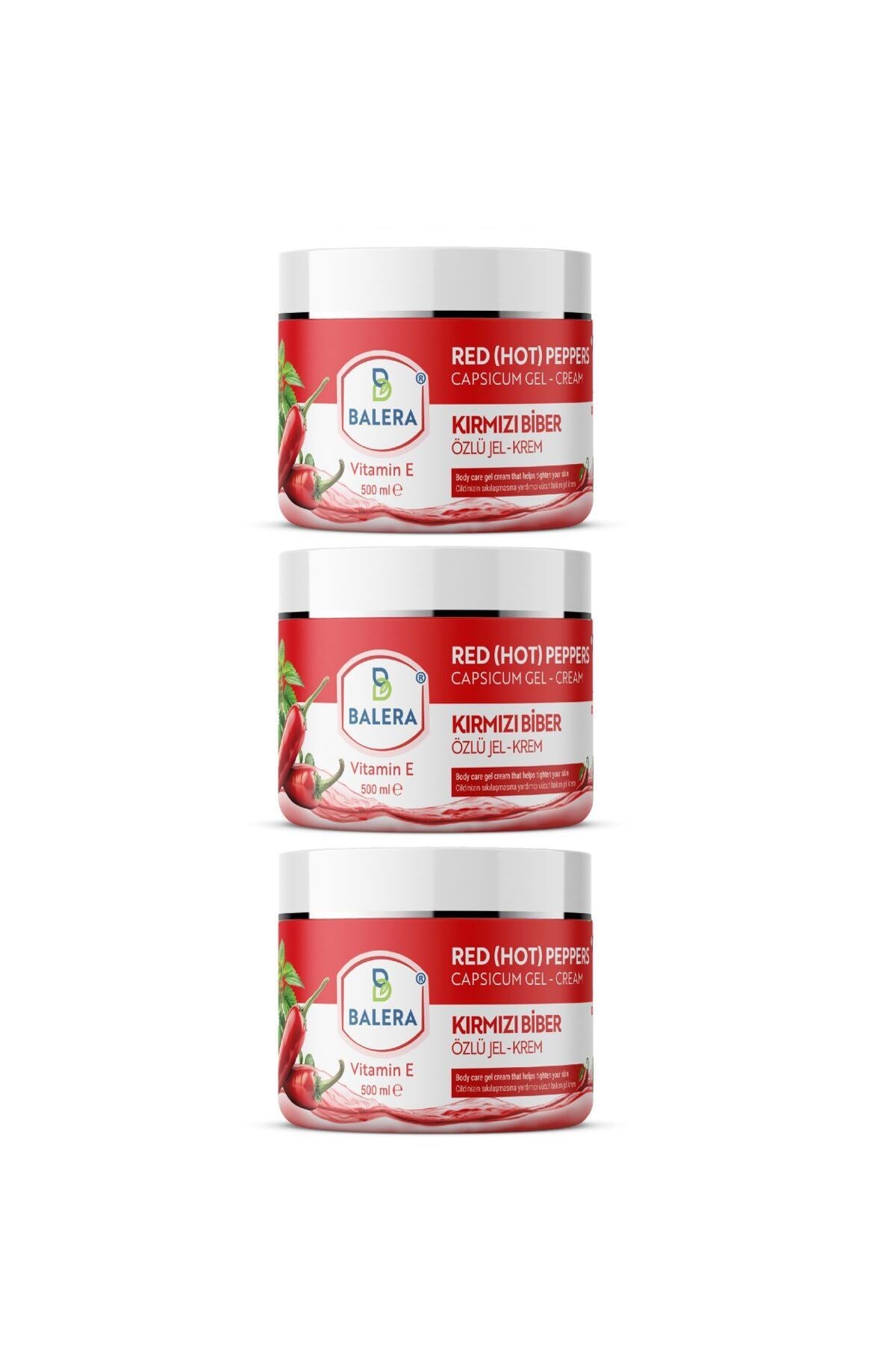 Selülit Jeli 500ml - Sıkılaştırıcı Acı Biber Özlü Masaj Jeli 3 Adet Selülit Fırça