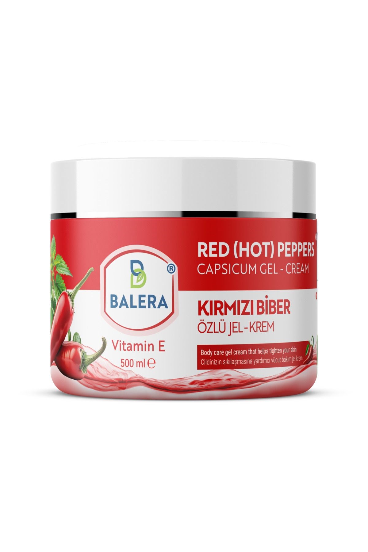 Selülit Jeli 500ml - Sıkılaştırıcı Etkili Kırmızı Biber Ve Acı Biber Özlü Masaj Jeli
