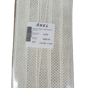 Dantel Polyester Güpür Bant Krem 14,50 Metre En 3 cm ON-1652-KR