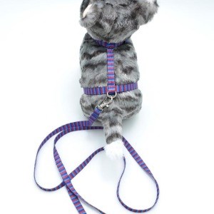 Kedi Çizgili Göğüs Tasması Ve Gezdirme Seti Ps9638