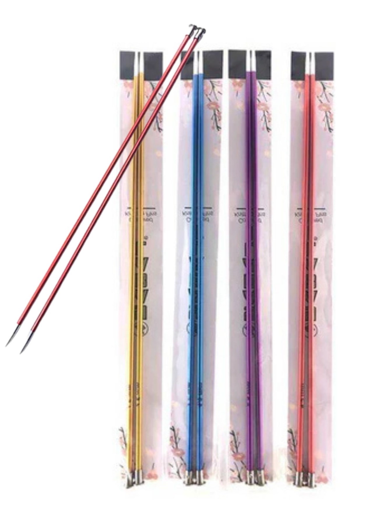 Metalize Çift Renk Şiş 35 cm 4,5 Numara (Renk Stoğa Göre)