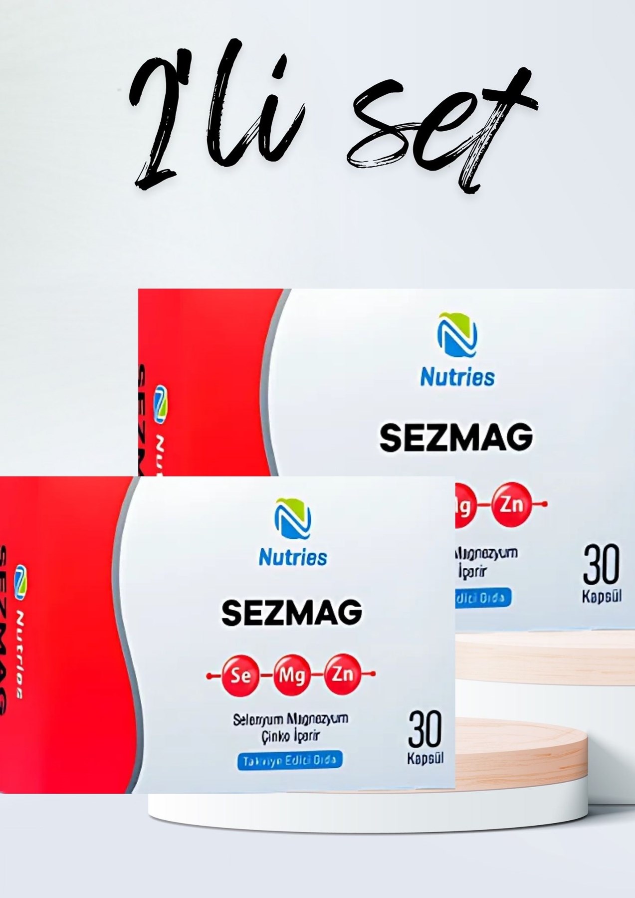 Sezmag Magnezyum Takviyesi 30 Kapsül – 2’li Avantaj Paketi