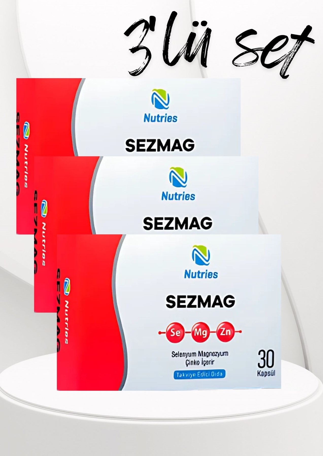 Sezmag Magnezyum Takviyesi 30 Kapsül – 3’lü Ekonomik Set