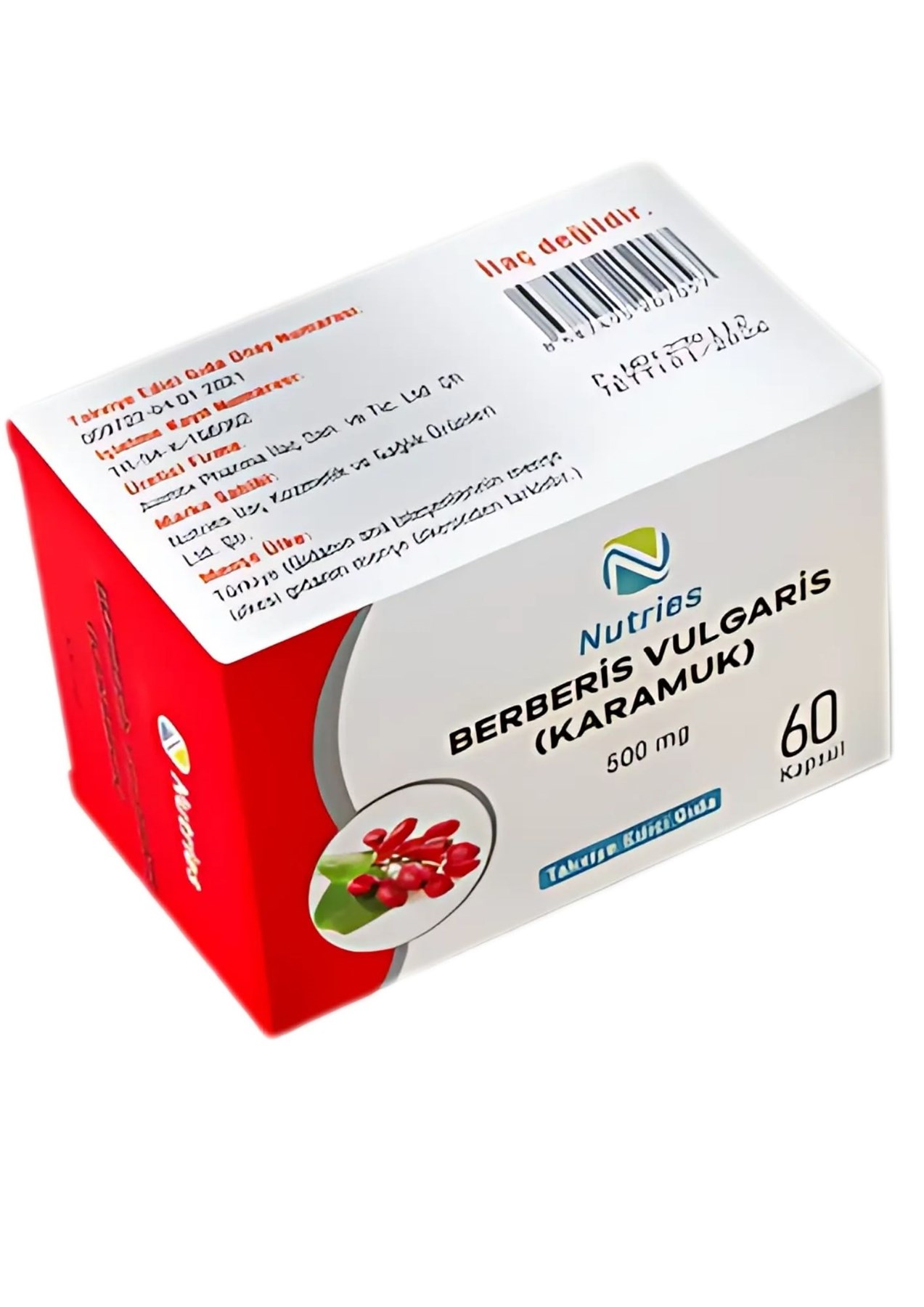 Berberis Vulgaris (karamuk) 500 Mg 60 Kapsül