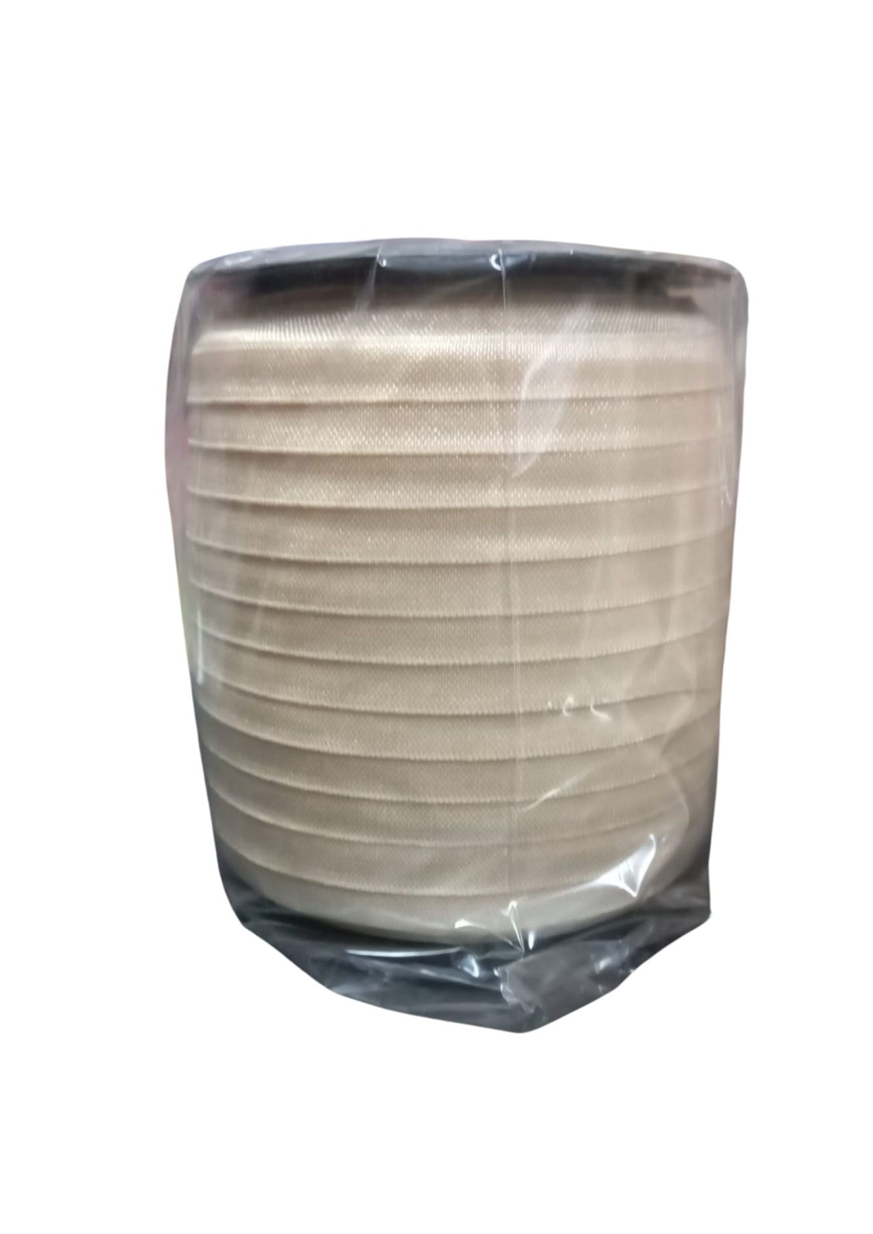 Çamaşır Lastiği Düz 1 cm  1 Metre Krem