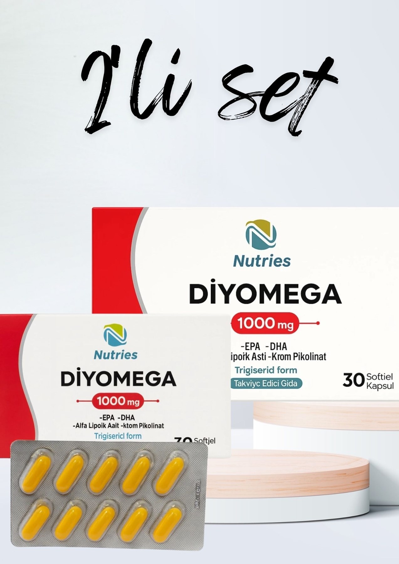 Diyomega 30 Kapsül – 2’li Avantaj Paketi