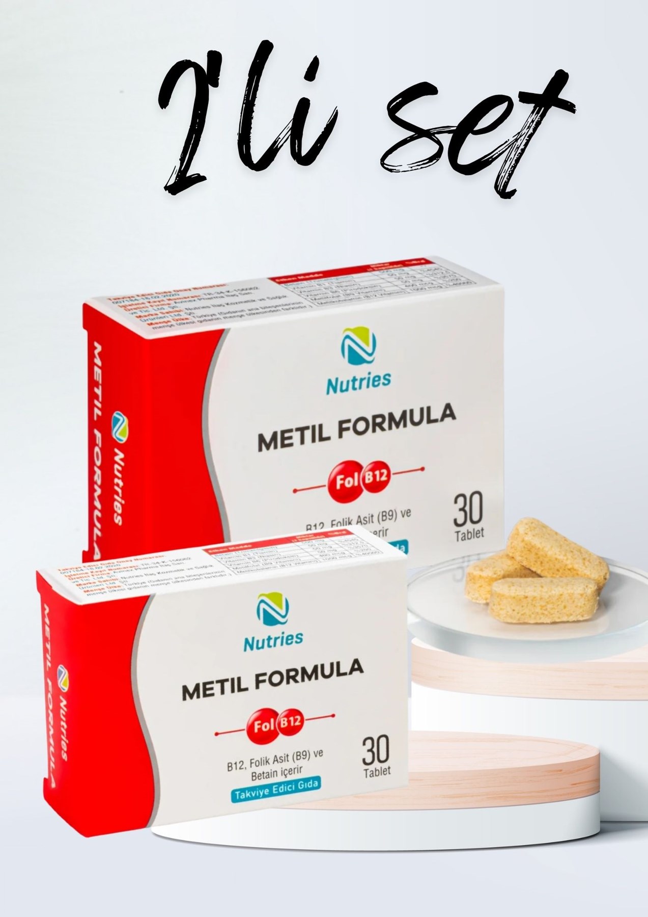 Metilformula Aktif B Vitamini Kompleksi 30 Tablet – 2’li Avantaj Paketi
