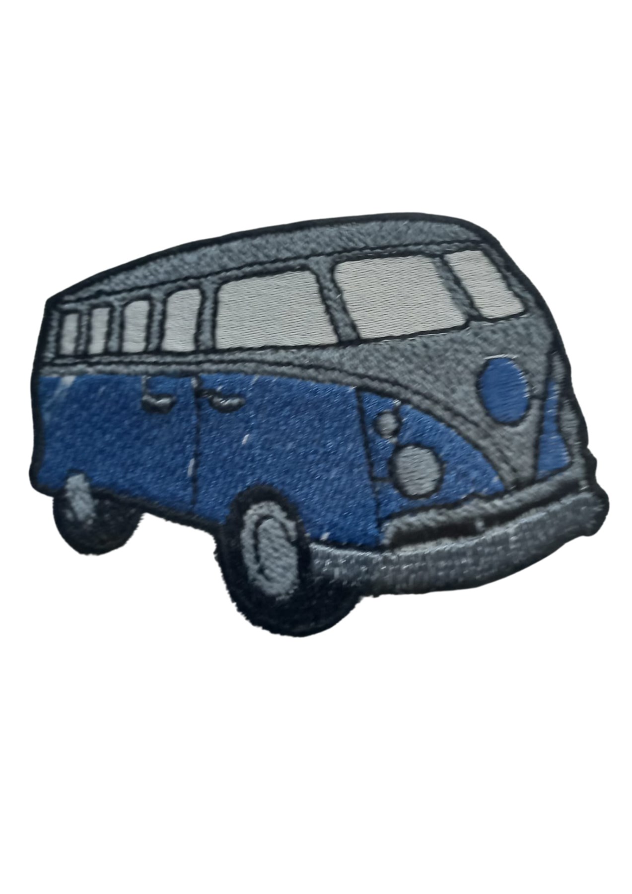 Aplike Ütü İle Yapışan Otobüs Mavi - Gri Arma 4x2 cm