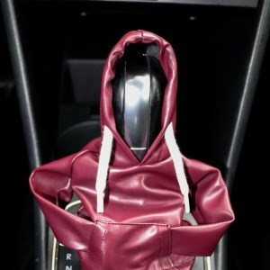 Tüm Araçlara Uyumlu Vites Kıyafeti Suni Deri Bordo