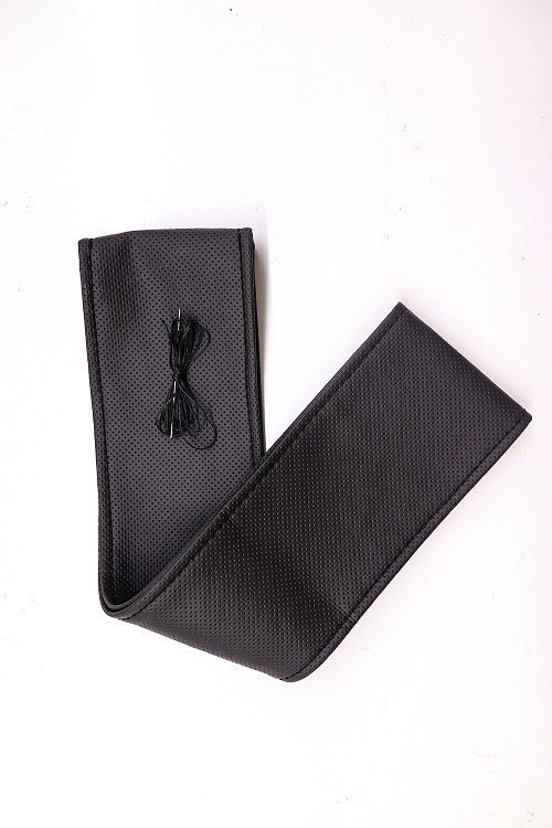 Tüm Araçlara Uyumlu Vinil Direksiyon Kılıfı, Dikmeli Siyah Dikişli