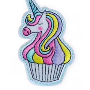 Aplike Ütü İle Yapışan Unicorn At Pembe Karışık Arma 5x3 Cm