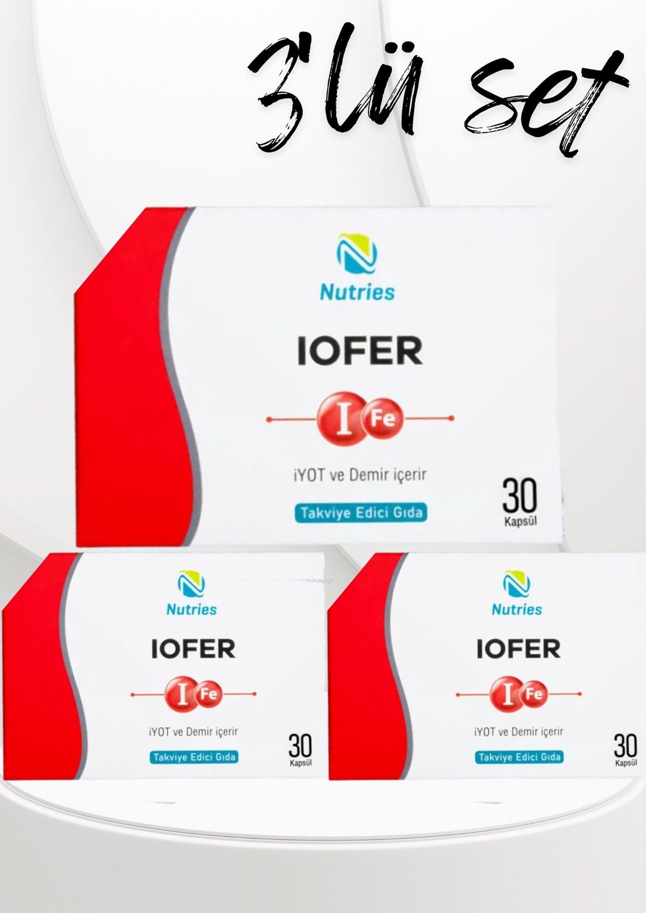 Iofer Demir Takviyesi 30 Kapsül – 3’lü Ekonomik Set