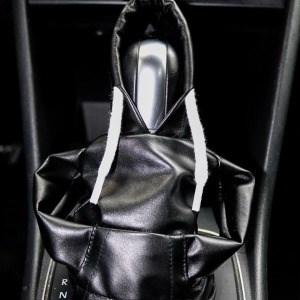 Tüm Araçlara Uyumlu Vites Kıyafeti Suni Deri Siyah