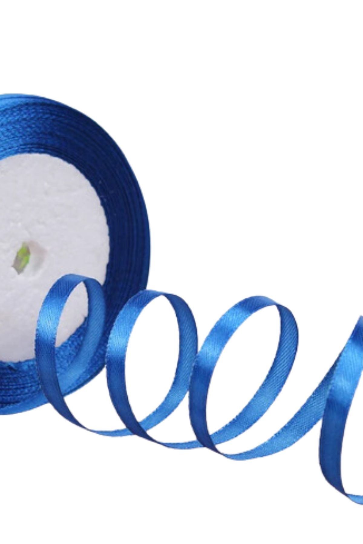 Saten Kurdele 2 cm 10 Metre İndigo