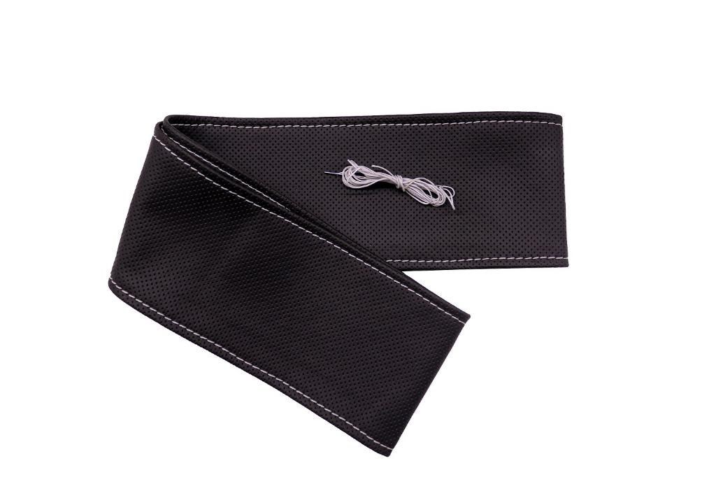 Tüm Araçlara Uyumlu Vinil Direksiyon Kılıfı, Dikmeli Gri Dikişli