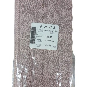 Dantel Polyester Sanal Tül Bant Y.Pudra 14,30 Metre En 3 cm ON-1538-PU