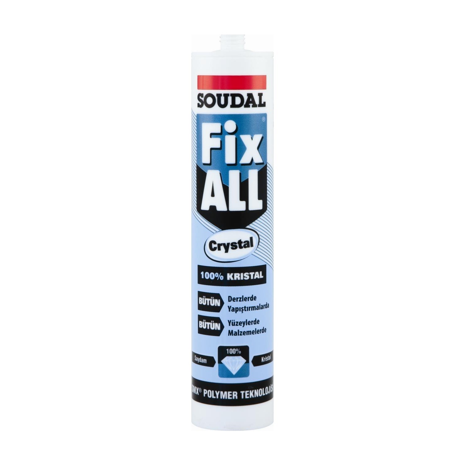 Soudal Fix All Crystal 290 Ml Kartuş Güçlü Silikon Yapıştırıcı