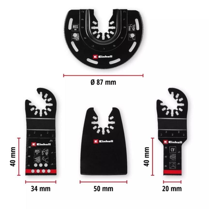 Einhell Raspalama Uç Seti 4 Parça