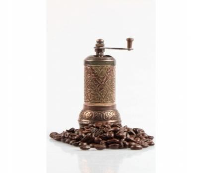 Kahve ve Baharat Değirmeni Osmanlı Motifli Bakır Renk