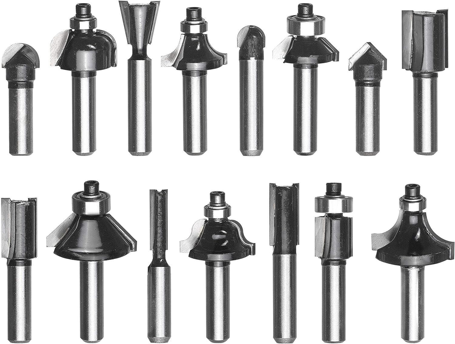 Einhell  15 Parça Karışık Freze Ucu Seti 8 mm Şaft