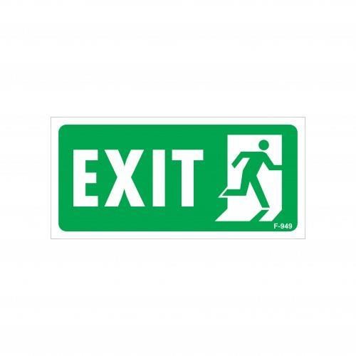Exit Sağ Uyarı Levhası 17,5x25 KOD:949
