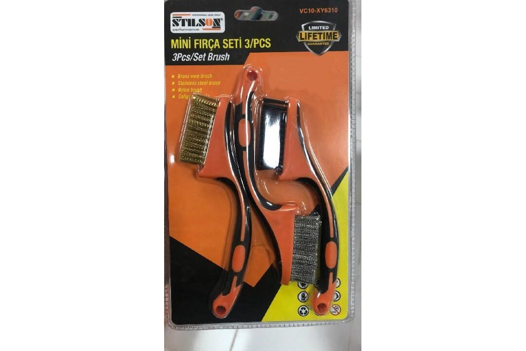 Stilson VC10-XY6310 Mini Fırça Seti 3 Parça