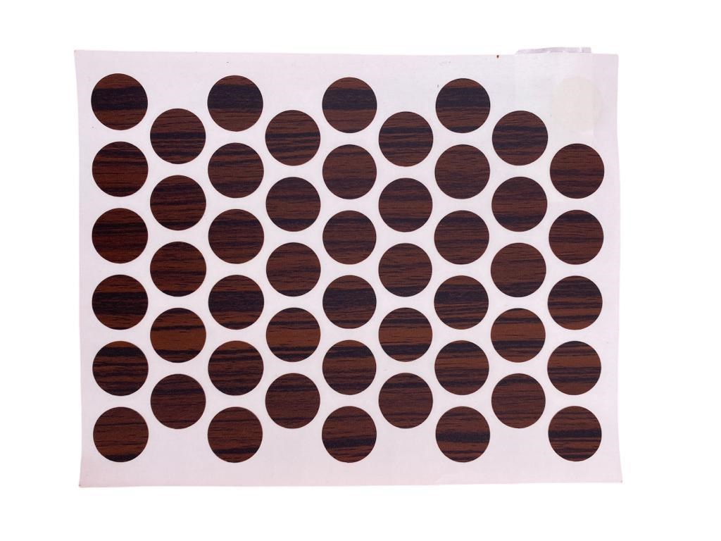 Yapışkanlı Vida Tapası Abanoz 14 mm