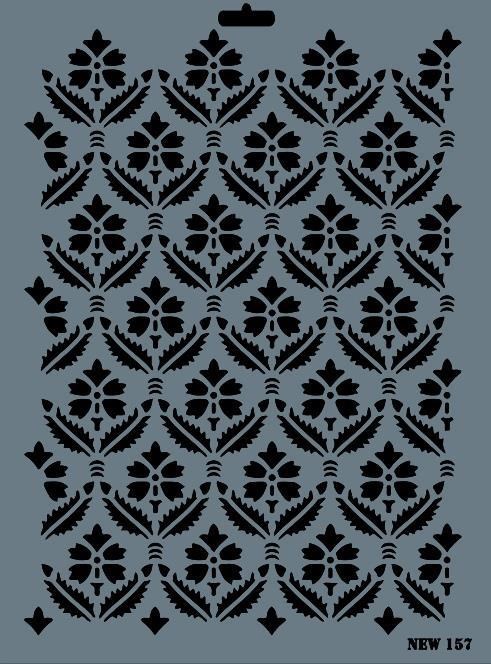 Rich New Seri N-157 Stencil 35x25 cm