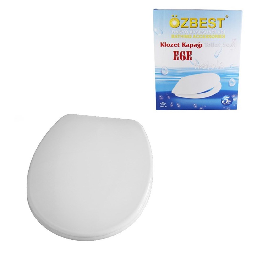 Özbest Klozet Kapağı Yuvarlak Tip