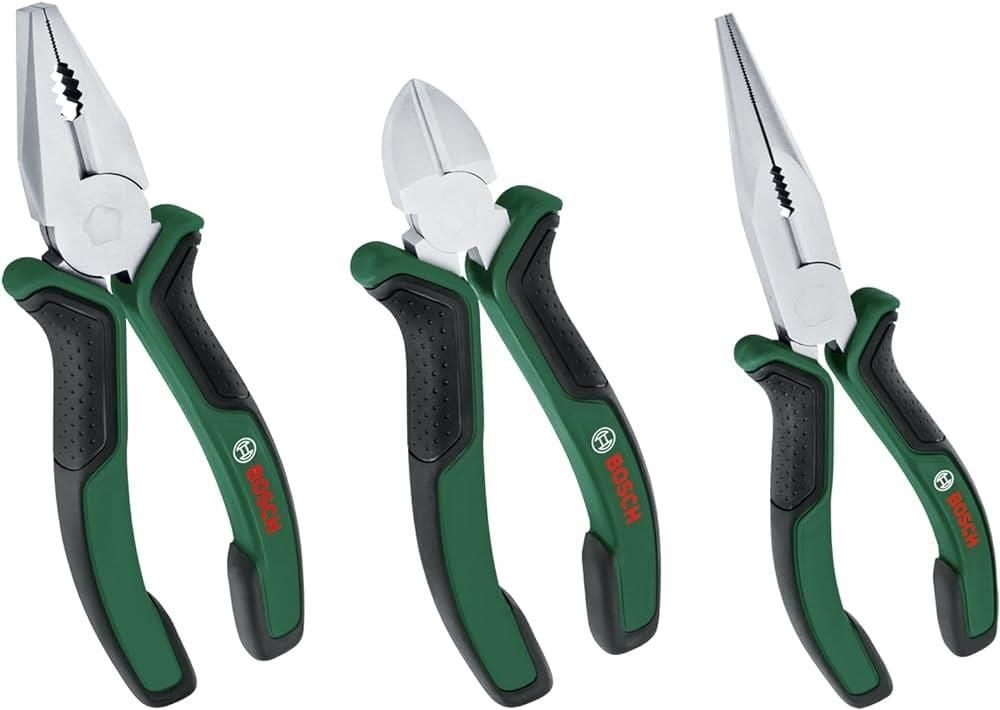Bosch 3 Parça Alet Seti Pense Yan Keski Kargaburun