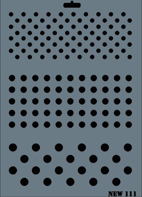 Rich New Seri N-111 Stencil 35x25 cm
